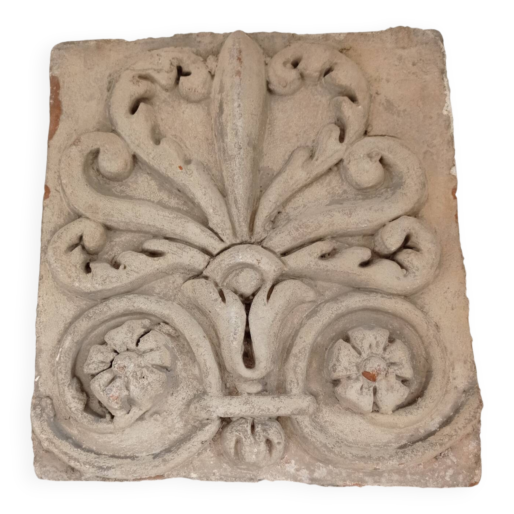 Decorative terracotta wall element