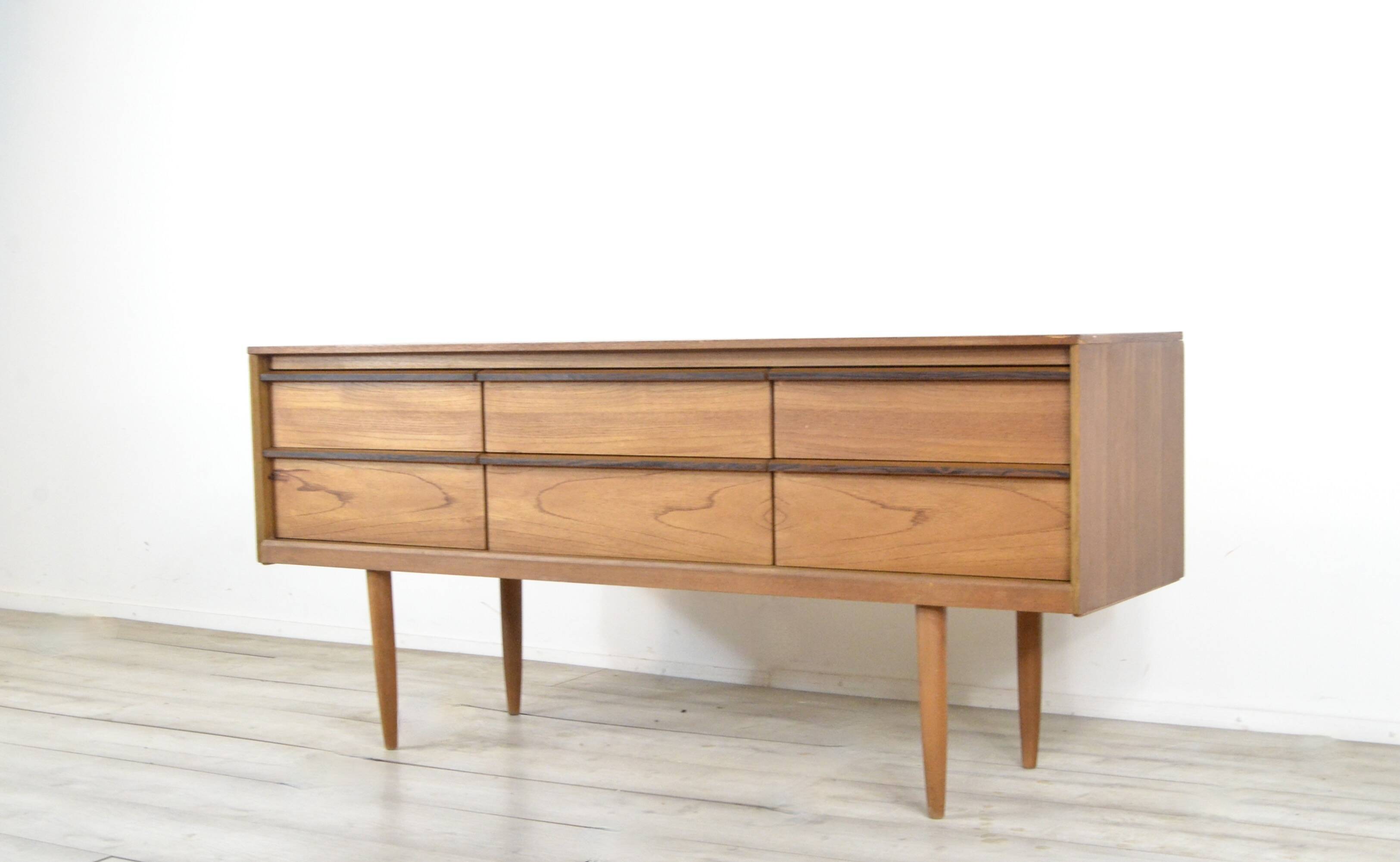 Vintage Austinsuite Teak Dressing Table Drawers Sideboard Delivery Midcentu