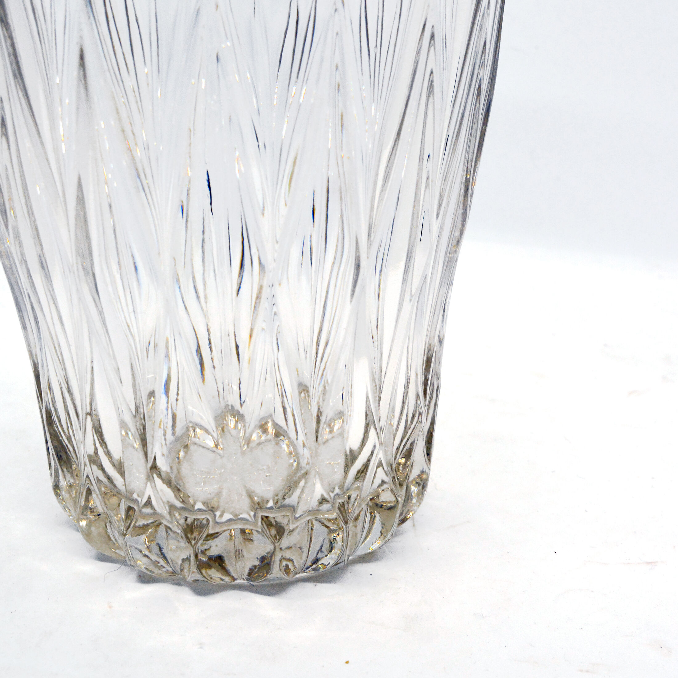 1960s modern glass vase by Jiří Řepásek, Poděbrady Czechoslovakia