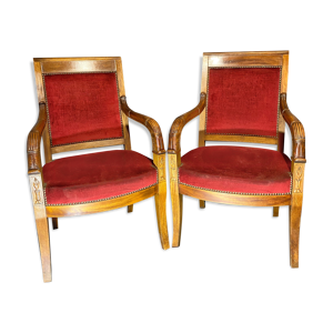 paire de fauteuils de