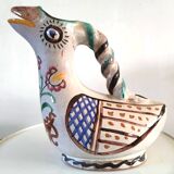 Zoomorphic ceramic pitcher design 70s