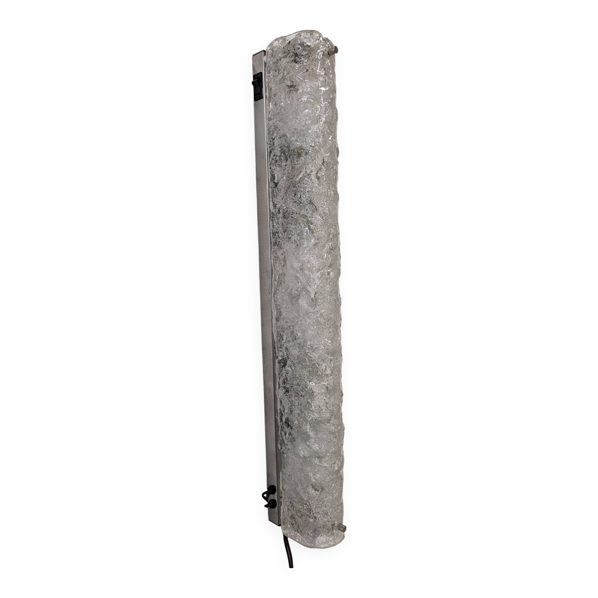 XL Murano glass wall lamp by Hillebrand Leuchten, Germany circa 1960