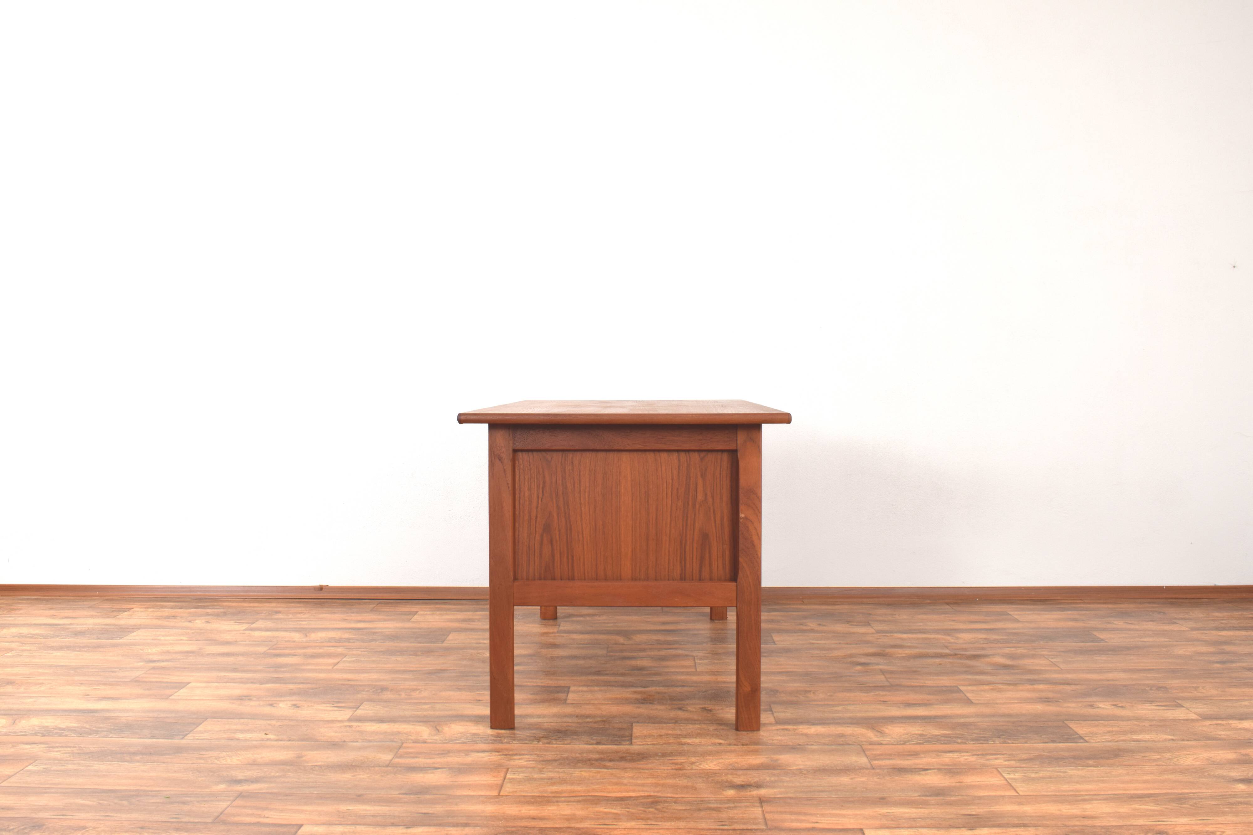 Mid-Century Danish Freestanding Teak Desk, 1960s
