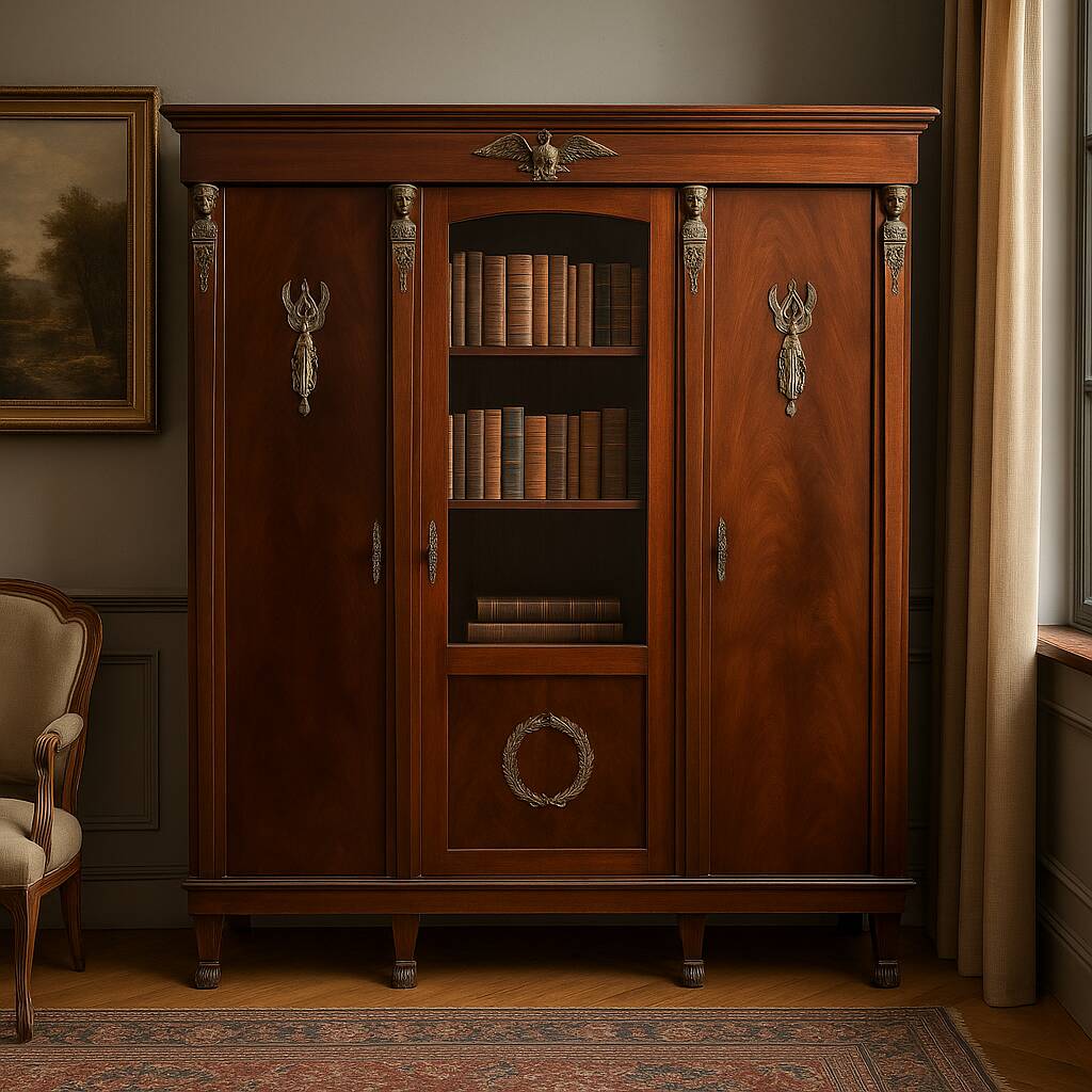 Empire style wardrobe with eagle decor