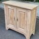 Vintage shallow Parisian sideboard renovated in solid oak 1950.