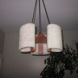 Scandinavian teak chandelier and perplexed