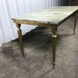 Marble and brass coffee table 1970