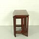 Italian Rosewood Nesting Tables with Copper Inlay