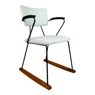 Rare Kembo rocking chair by WH Gispen, 1950s Netherlands