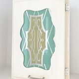 Art Deco mirror toilet cabinet