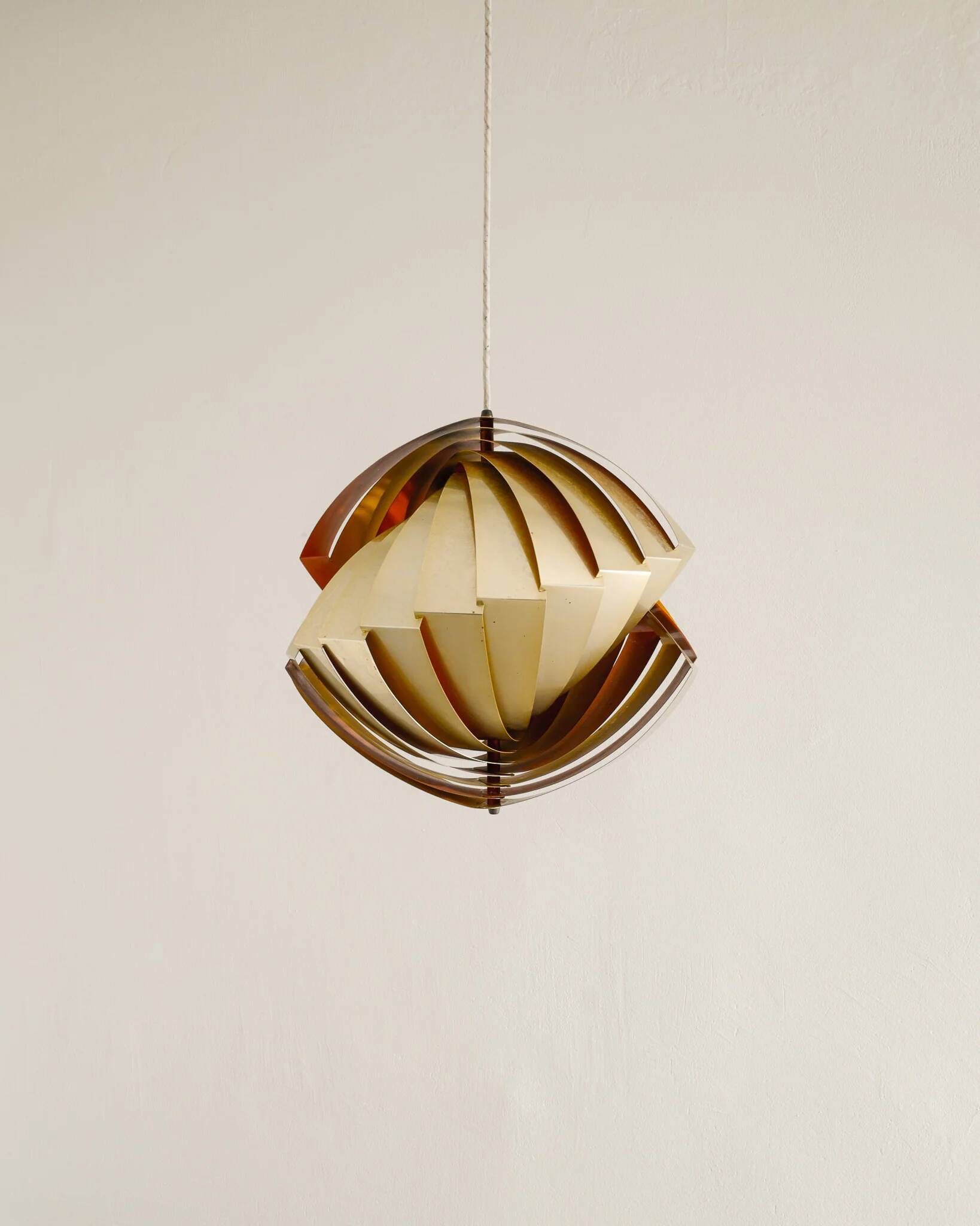 Suspension vintage danoise en laiton « Tivoli » Louis Weisdorf du milieu du siècle, années 1960