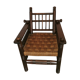 Lounge chair rope and wood