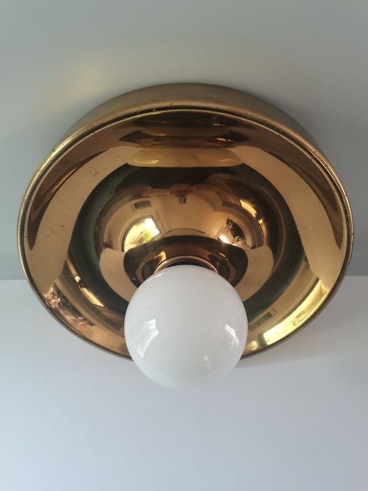 Italian brass wall lamp, diam. 39 cm