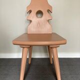 Raw wood chair