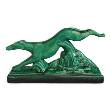 Sculpture of a greyhound