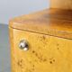 Pair of Art Deco burl wood nightstands, Czechoslovakia, 1940s