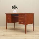 Teak desk, Danish design, 1970s, production: Denmark