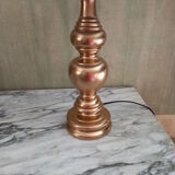 Lampe en bois doré années  70/80