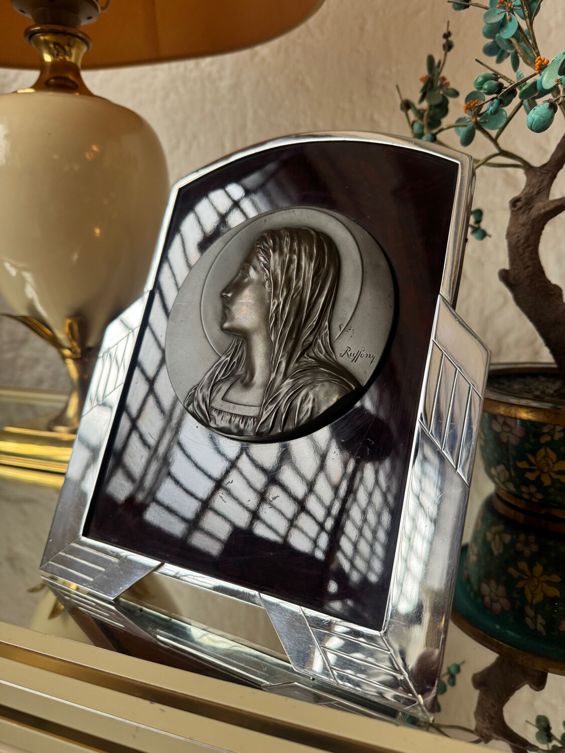 Chrome, Bakelite and Art Deco bronze icon