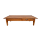 Walnut farm coffee table 19th -1m84