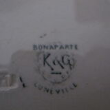Set of 9 hollow plates in Iron Earth of Lunéville, Bonaparte model