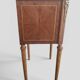 Louis XVI style side table - Marquetry wood and gilded bronze