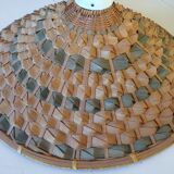 Vintage braided rattan suspension