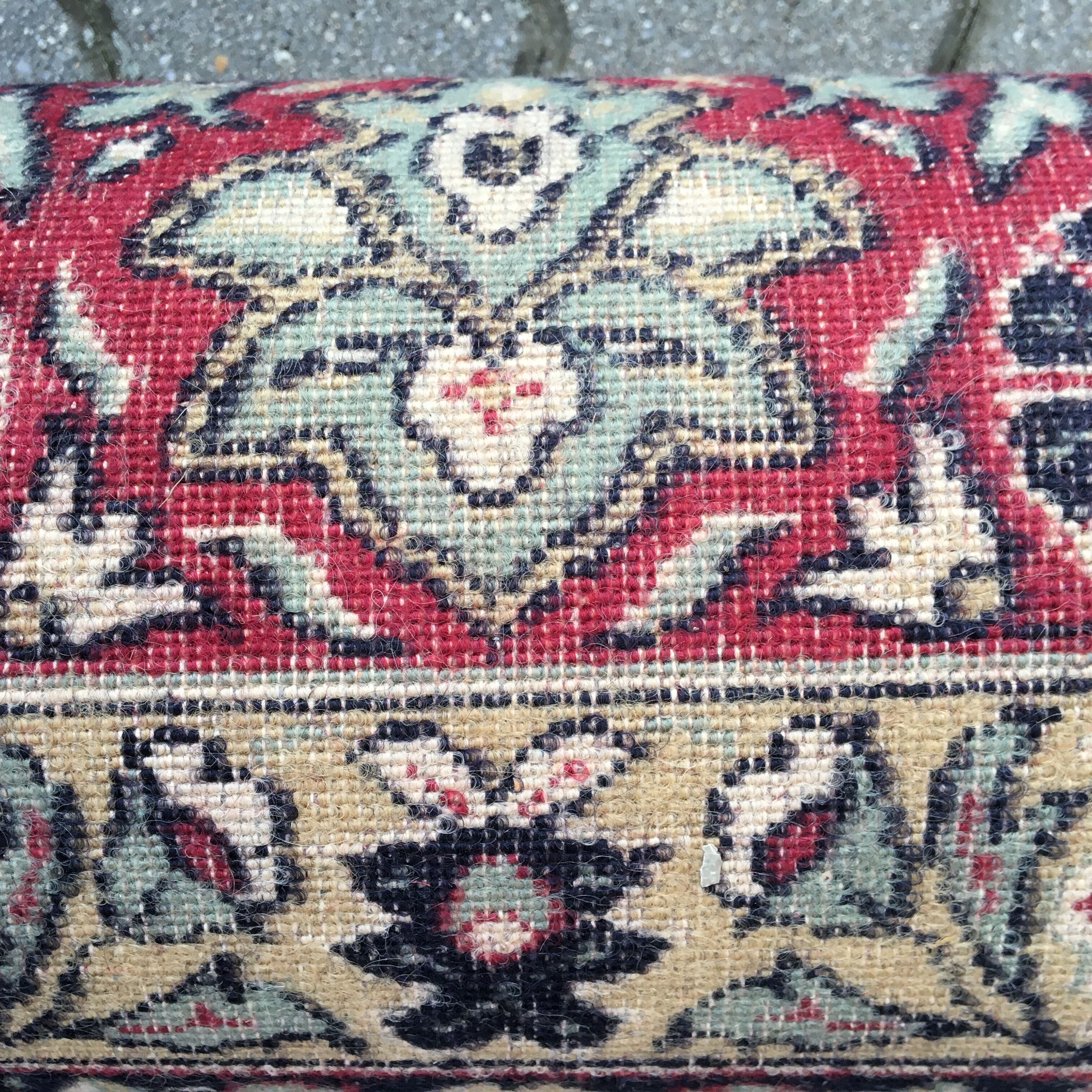 Vintage rug carpet 70s mid century czechoslovakia red 246cm x 360cm