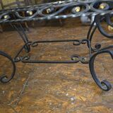 Wrought iron coffee table
