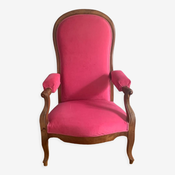 Fauteuil voltaire en noyer