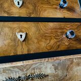 Dresser 4 drawers black and solid wood