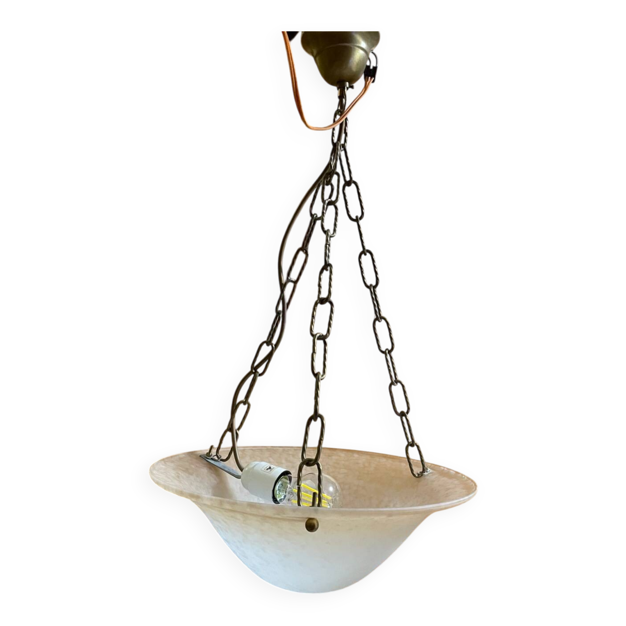 Lustre pâte de verre Vianne