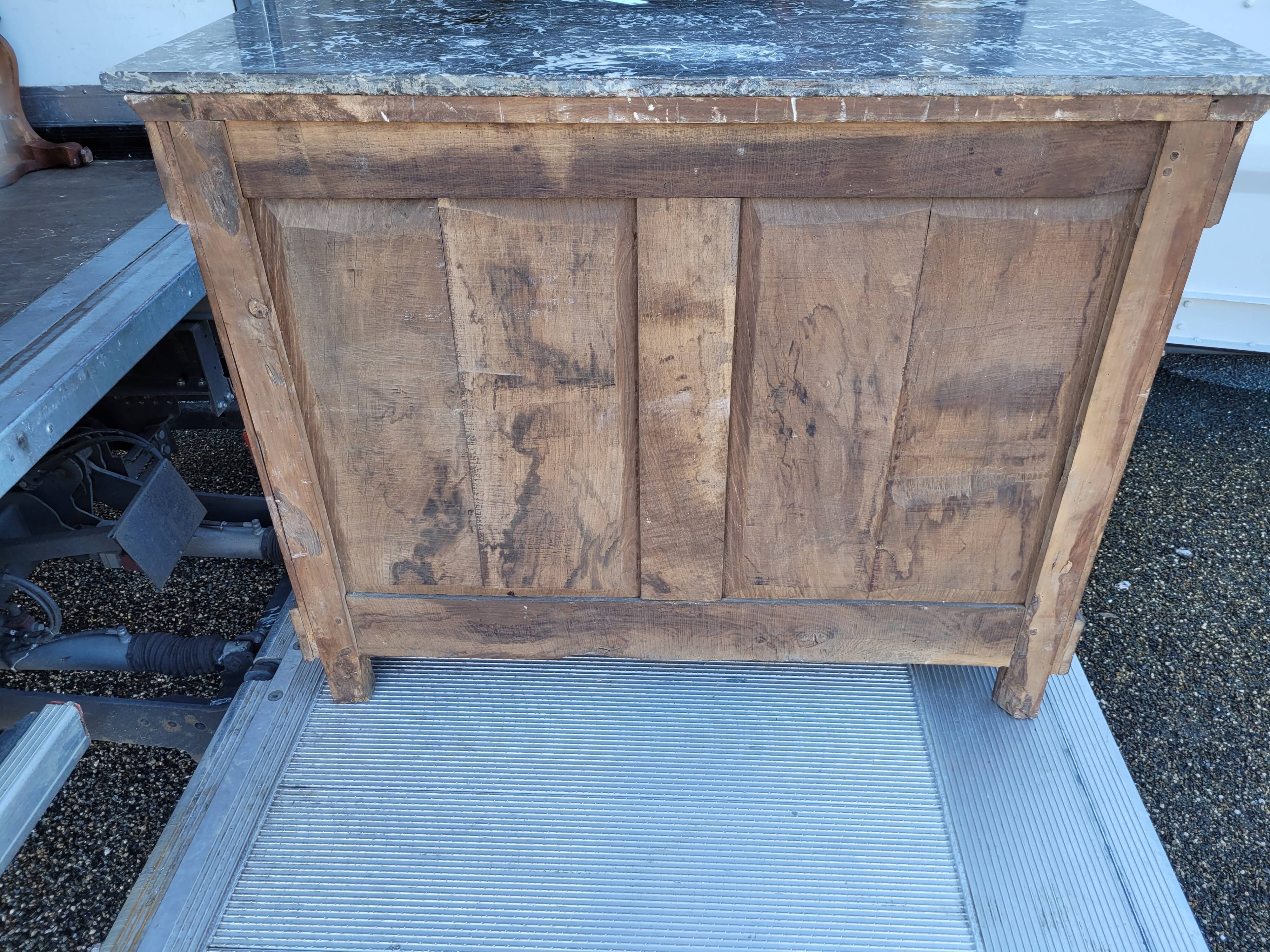 Louis Philippe marble chest of drawers