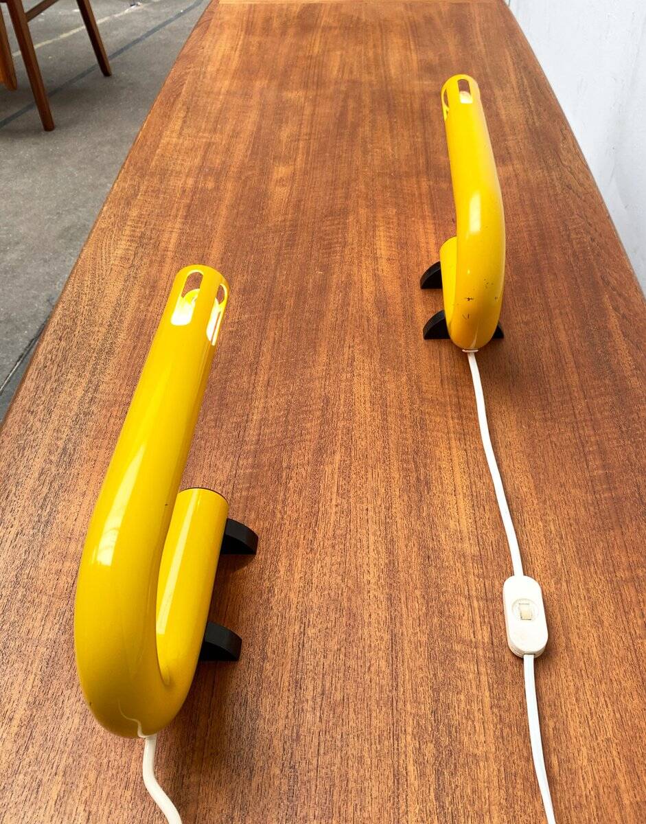 Lampes de table modèle C 452 de l'ère spatiale postmoderne italienne du milieu du siècle, 1960, lot de 2