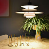 1950's German Serpentine Brass Candlesticks