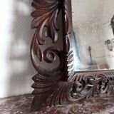 Neo-Gothic mirror in carved oak circa 1940