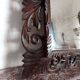 Neo-Gothic mirror in carved oak circa 1940
