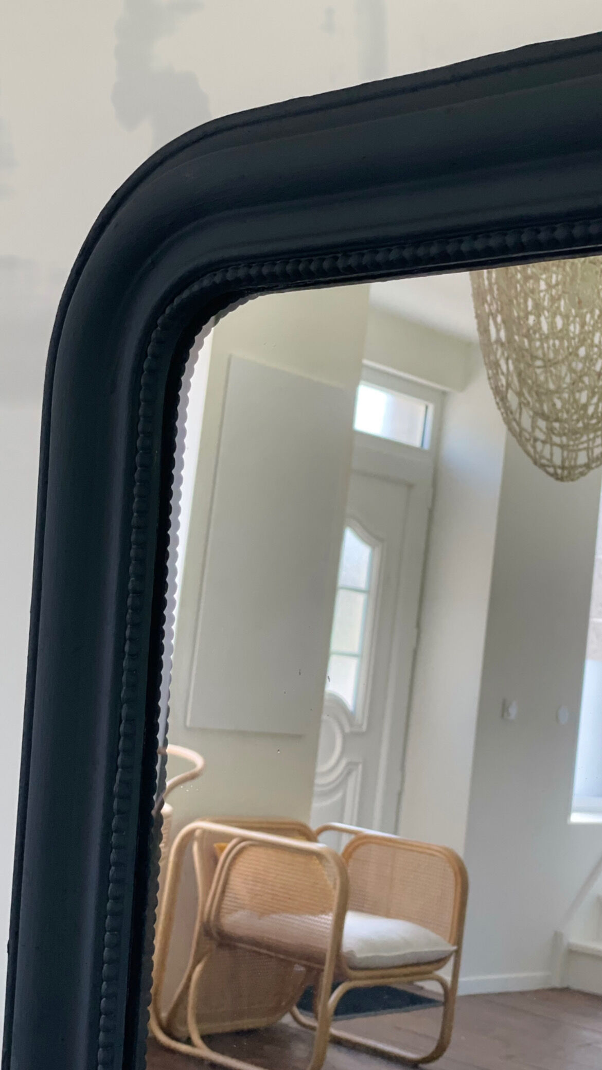 Old mirror Louis Philippe black ice mercury