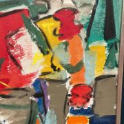 Large Original Swedish Oil on Canvas – “Still Life with Flowers” by Eric With (1916–2000) – Signed – Vintage & Framed – 89×70.5cm