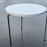 Vintage set of three round side tables nesting tables from the 70s design