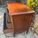 Louis XV style mahogany chest of drawers, 20th century