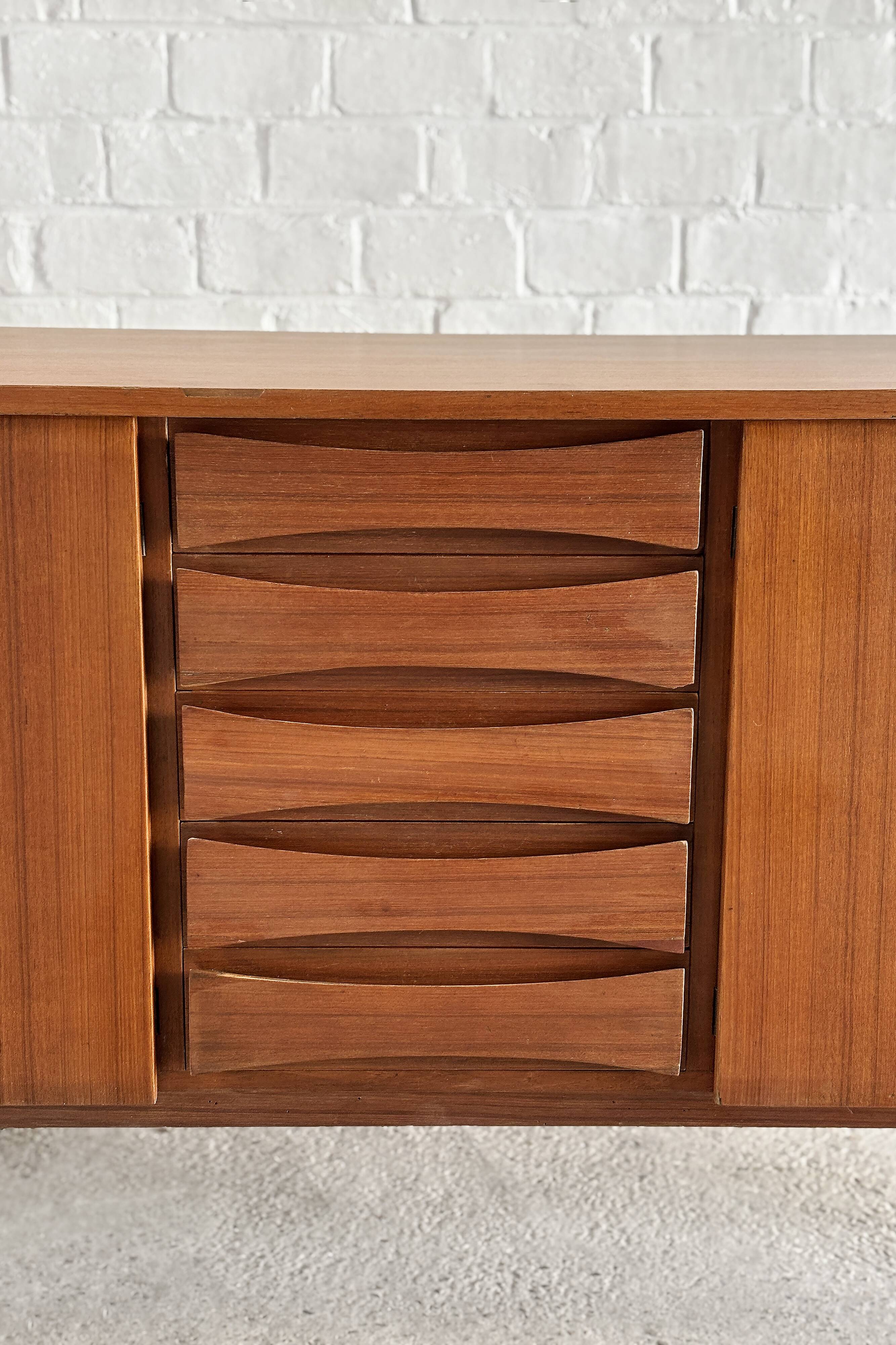Italian Modernist Teak Sideboard, 1960's