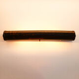 Old reading light in patinated brass with double bulbs