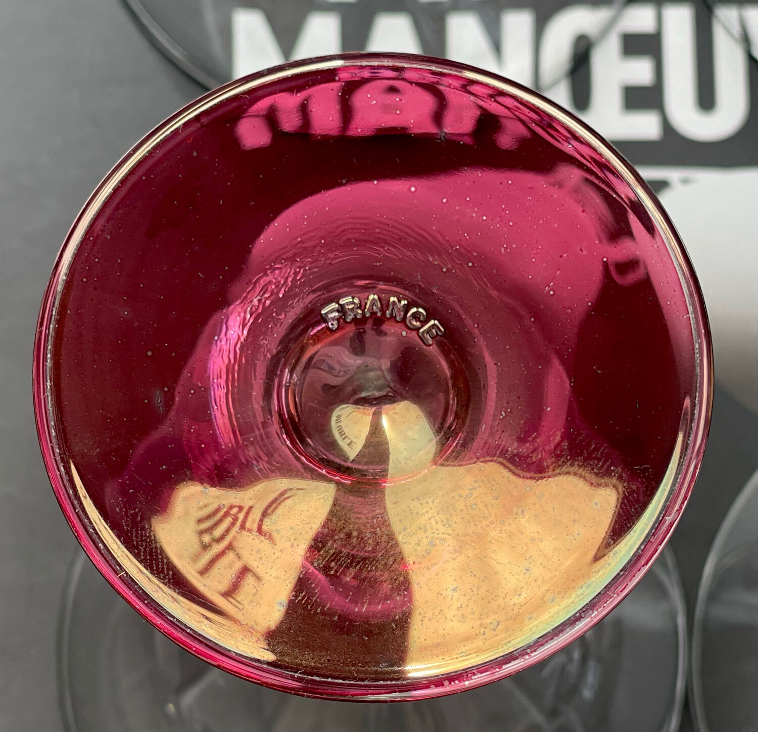 Set of 4 cocktail glasses 1970