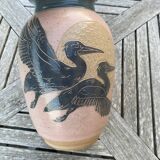 Art Deco ceramic vase signed Seitz
