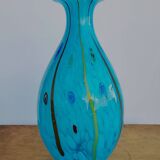 Vaas Meerkleurige en verre, style rétro, jaren 1980, Murano, italie