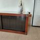Buffet, wooden TV unit Roche Bobois, Japandi style.
