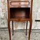 Antique Nightstand Louis XV Style Wood 3 Drawers + Vintage Case #