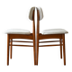 Pair of Scandinavian chairs in wood and fabric
