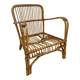 Fauteuil en rotin vintage années 60